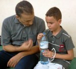 Jordan Squash Abdulrahman Al-Saraj with dad