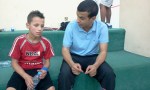 Jordan Squash Junior Muath Aburuman with Trainer Moh Zbaidi